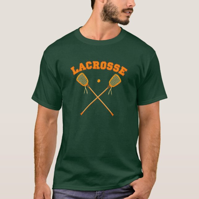 Orange Lacrosse Logo T-Shirt (Front)