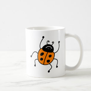 Orange Ladybug Coffee Mug