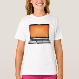 Orange Laptop T-Shirt