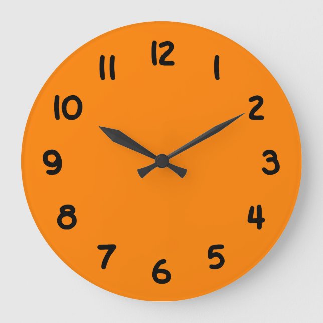 Orange Large Clock (Front)