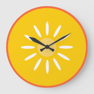 Orange Large Clock