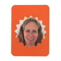 Orange Large Sun Photo Frame