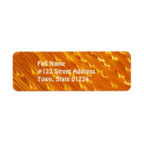 Orange Lava Mailing Labels