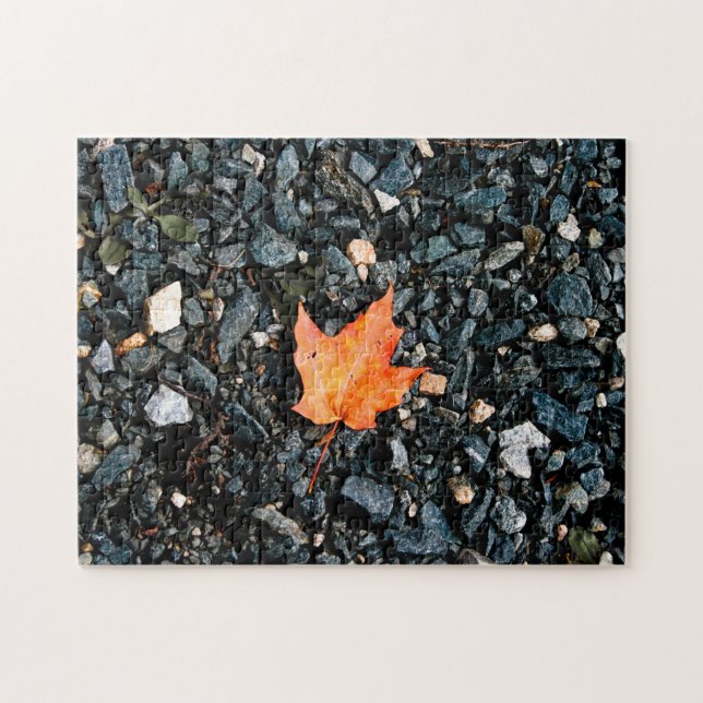 Orange Leaf Jigsaw Puzzle (Horizontal)