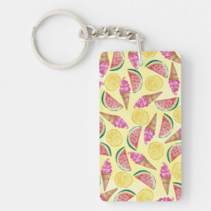 Orange Leaf Keychain
