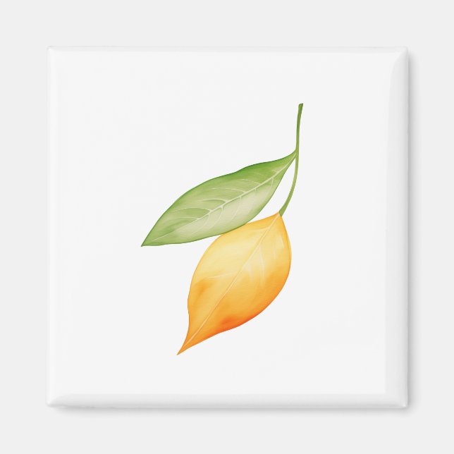 Orange Leaf Magnet (Front)