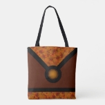 Orange Leaf Nature Designer Tote Bag