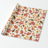 Andreya Orange and Red Wrapping Paper, Zazzle
