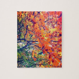 Orange leaves jigsaw puzzle