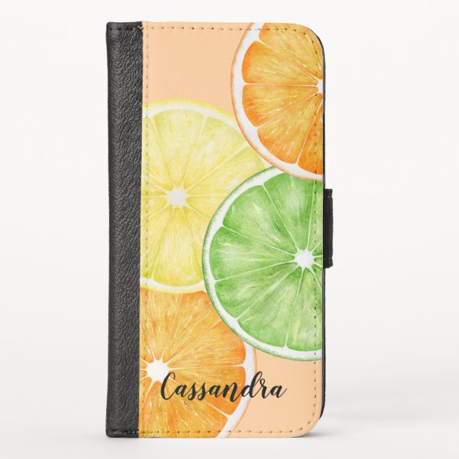 Orange, Lemon and Lime Fruit Slices Otterbox Case (Front)