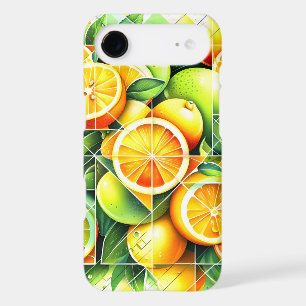 Orange Lemon Botanical Citrus Geometric iPhone 17 Air Case