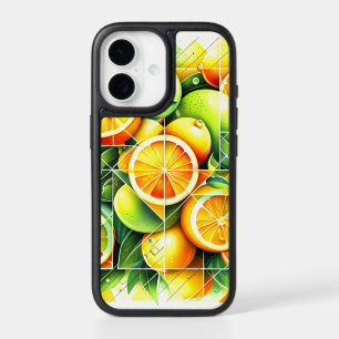 Orange Lemon Botanical Citrus Geometric iPhone 17 Case