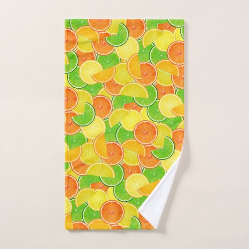 Orange Lemon Lime Hand Towel