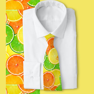 Orange Lemon Lime Neck Tie