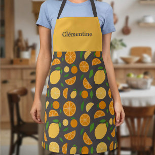 Orange & Lemon Pattern Apron