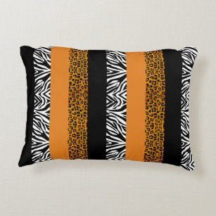 Brown Zebra Print Pillows Decorative Throw Pillows Zazzle