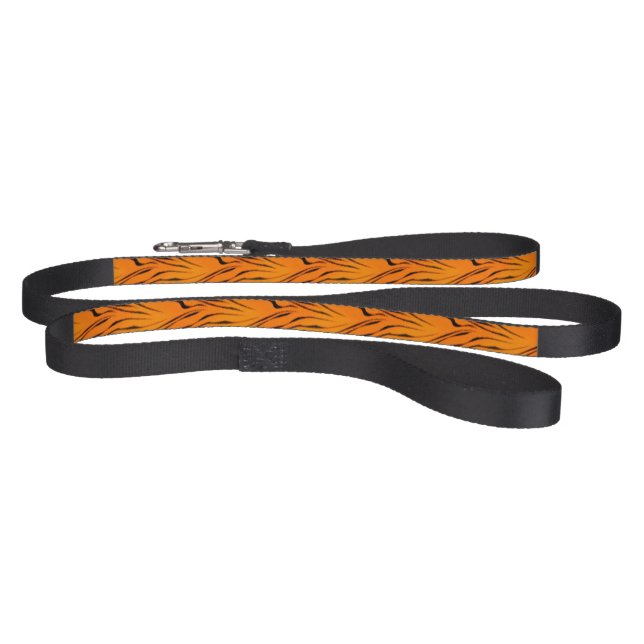 Orange Leopard Print Pet Leash (Full)