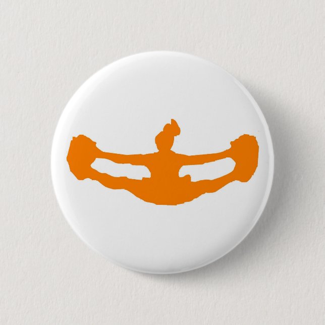Orange "LET'S CHEER!" Button (Front)