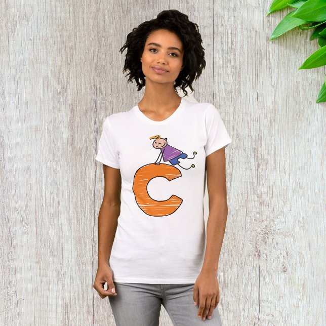 Orange Letter C T-Shirt (Creator Uploaded)