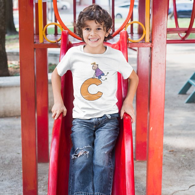 Orange Letter C T-Shirt (Creator Uploaded)