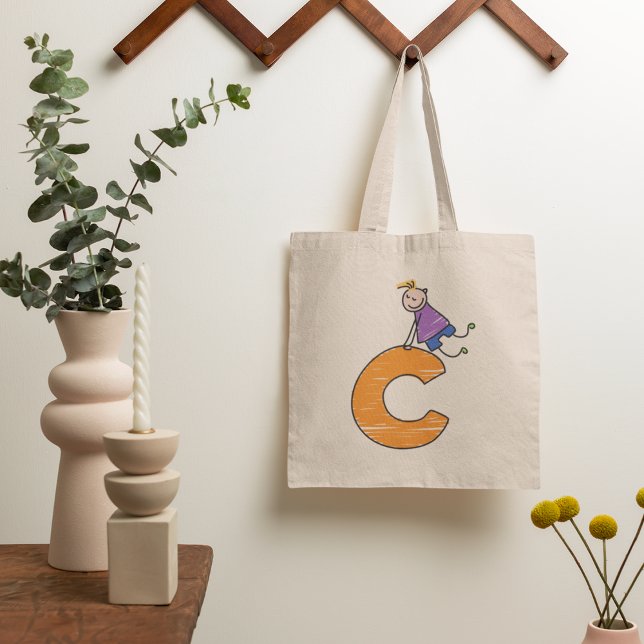 Orange Letter C Tote Bag (Creator Uploaded)