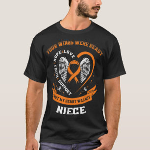 Orange Leukemia Awareness Niece Childhood Cancer A T-Shirt