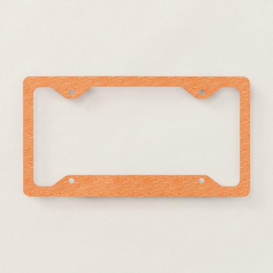 Orange License Plate Frame