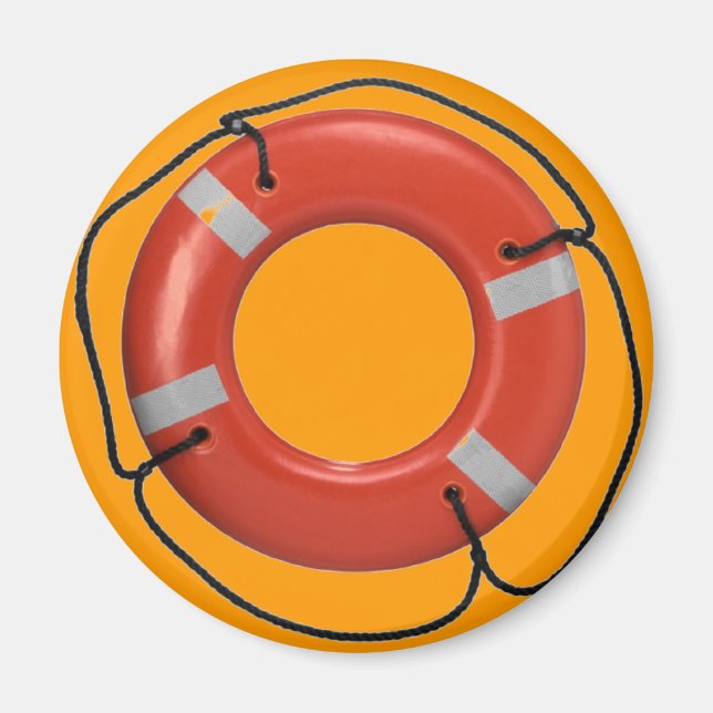 ORANGE LIFE RING MAGNET (Front)