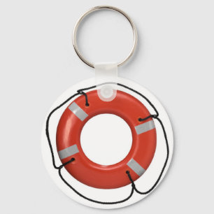 ORANGE LIFE SAVER KEYCHAIN