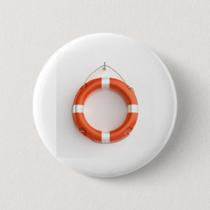 Orange lifebuoy ring button