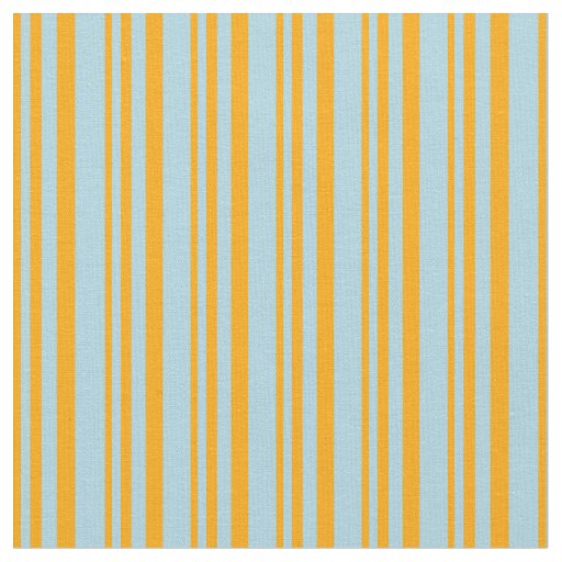 Orange & Light Blue Lines/Stripes Pattern Fabric