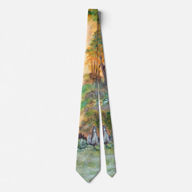 Orange light forest tie (Front)