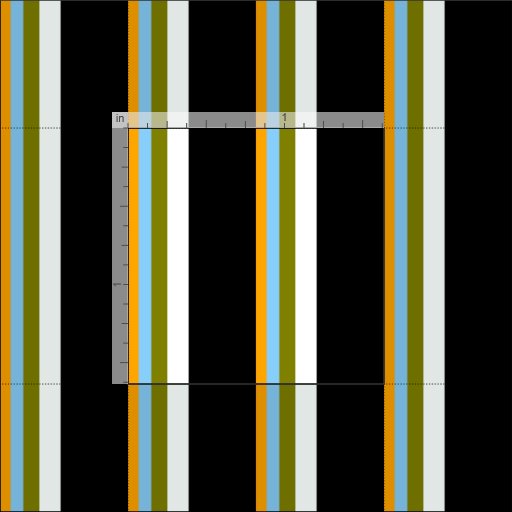 Orange, Light Sky Blue, Green, Mint Cream & Black Fabric