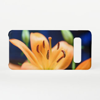 Orange Lilly Flower Blossom Samsung Galaxy S10 Case