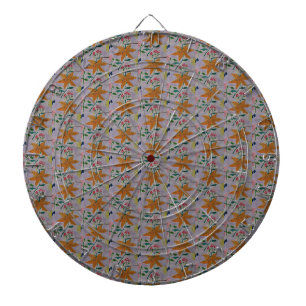 Orange Lily Dart Board