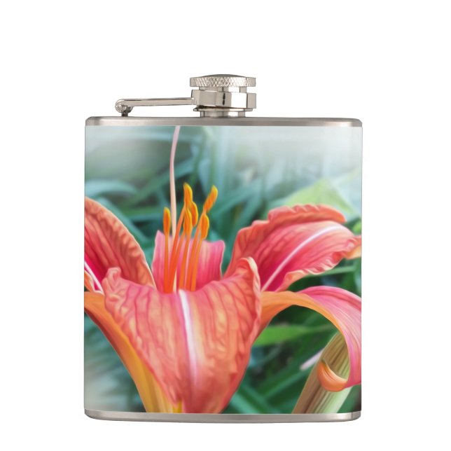orange lily flask (Front)