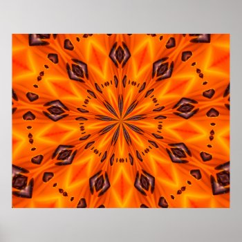 Orange Lily Medallion Poster by artinphotography at Zazzle