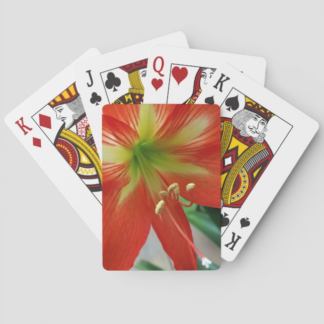 orange lily poker cards (Back)