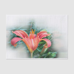 orange lily tissue paper