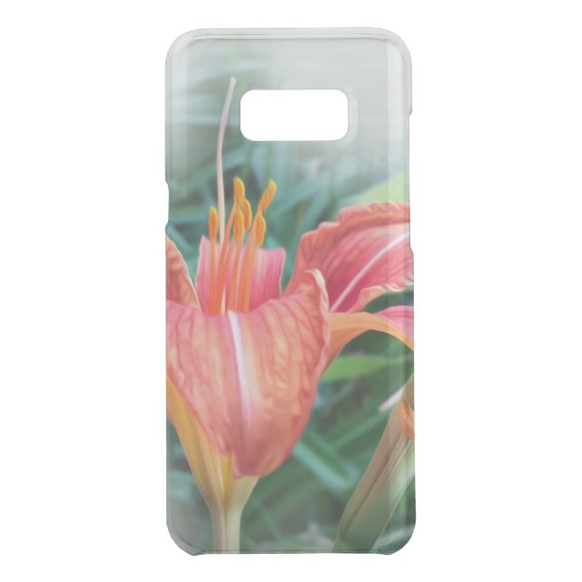 orange lily uncommon samsung galaxy case (Back)