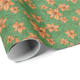 Orange Lily Wrapping Paper