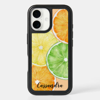 Orange, Lime and Lemon Fruit Slices iPhone 16 Case