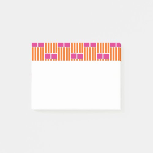 Orange Lines and Pink Boxes  Post_it Notes