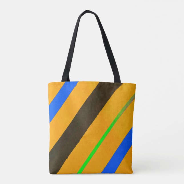 Orange lines tote bag (Back)