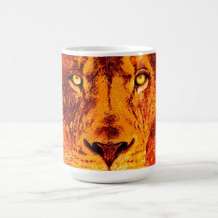 Orange Lion Face Color Morph Mug