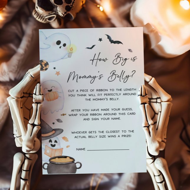 Orange Little Boo How Big is Mommy's Belly Game (Orange Little Boo Baby Shower How Big is Mommy's Belly Game)