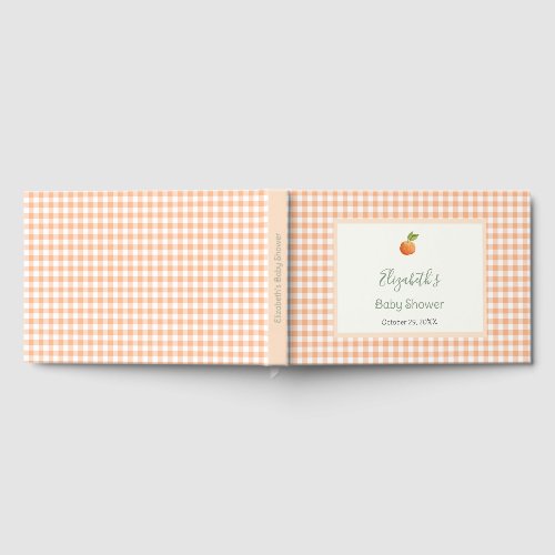 Orange Little Cutie Baby Shower Guest Book