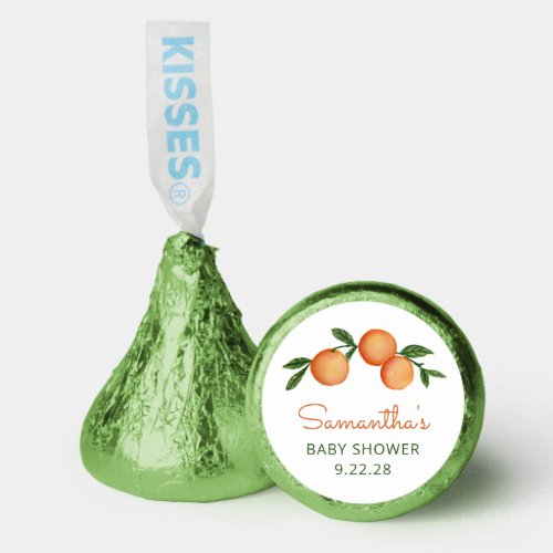 Orange Little Cutie Citrus Baby Shower Hersheys Kisses