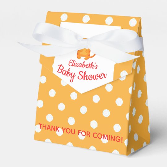 Orange Little Monster Baby Shower Favor Box Zazzle Com