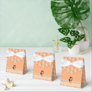 Orange Little Princess Ball Favor Box